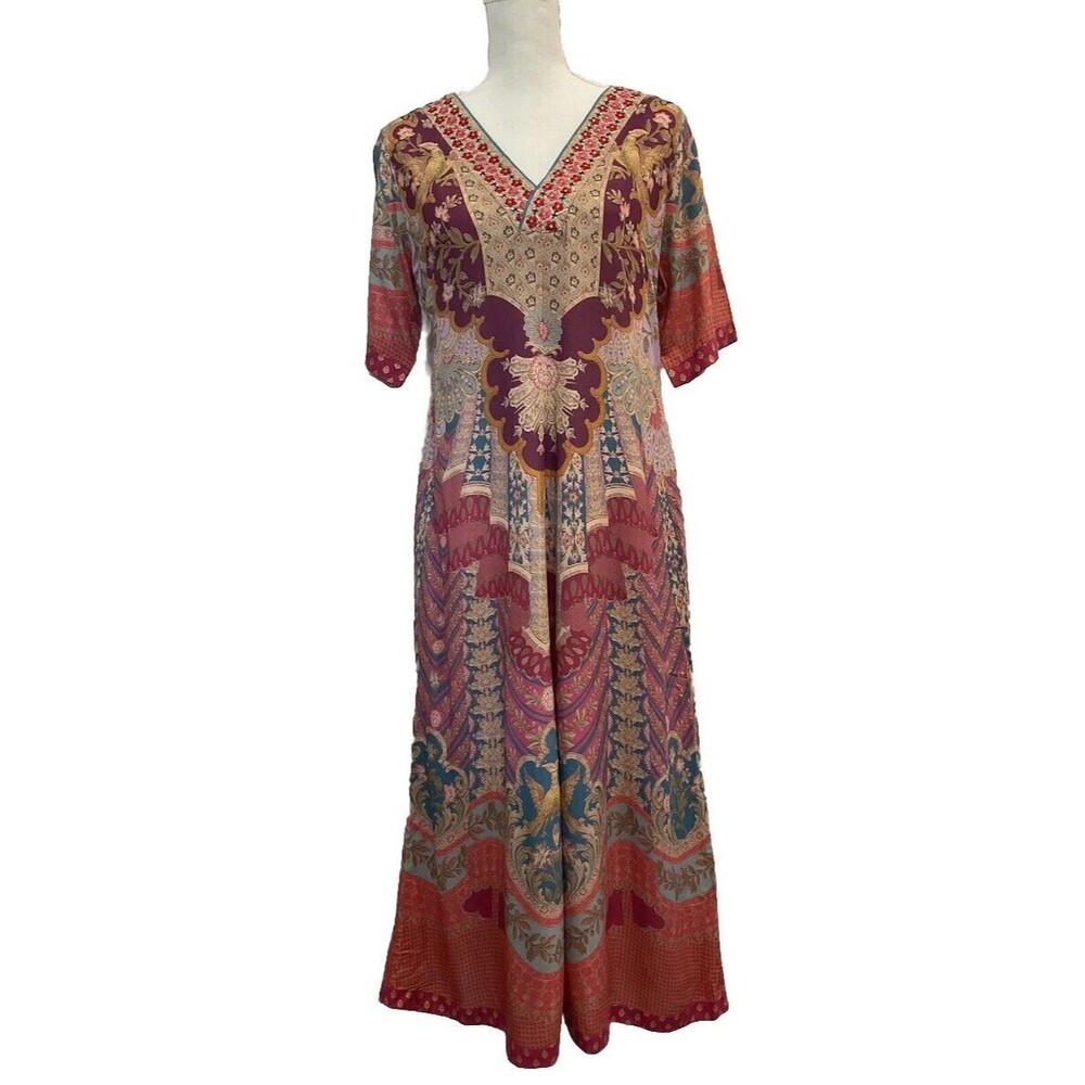 Soft surroundings Parasol dress Siva Magenta XS